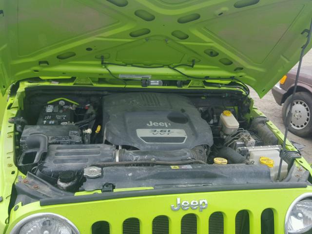 1C4AJWAG2CL267384 - 2012 JEEP WRANGLER S GREEN photo 7