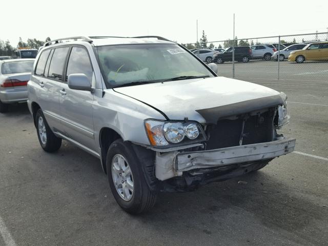 JTEGF21A120070346 - 2002 TOYOTA HIGHLANDER SILVER photo 1