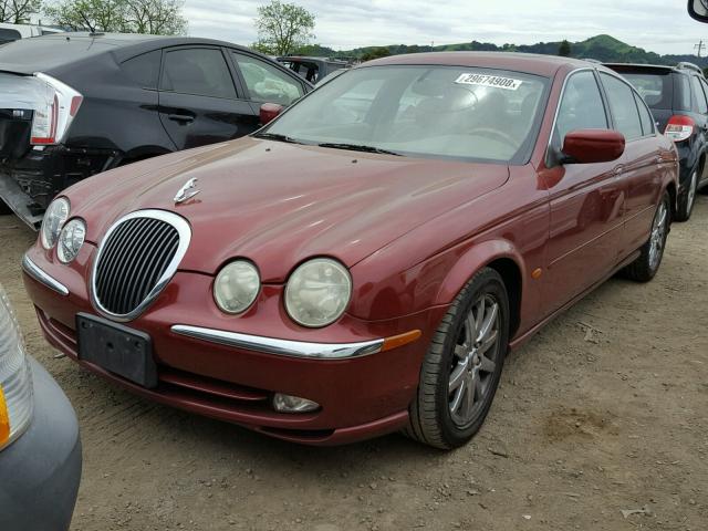 SAJDA01D7YGL60094 - 2000 JAGUAR S-TYPE RED photo 2