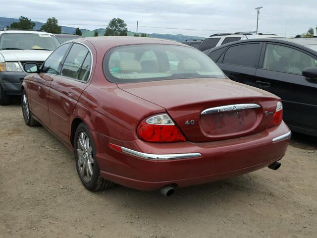 SAJDA01D7YGL60094 - 2000 JAGUAR S-TYPE RED photo 3