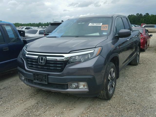 5FPYK3F79HB003650 - 2017 HONDA RIDGELINE GRAY photo 2