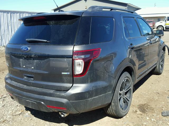 1FM5K8GT5FGA25499 - 2015 FORD EXPLORER S GRAY photo 4