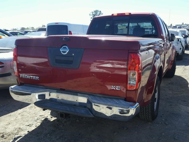 1N6BD06T96C476704 - 2006 NISSAN FRONTIER K MAROON photo 4