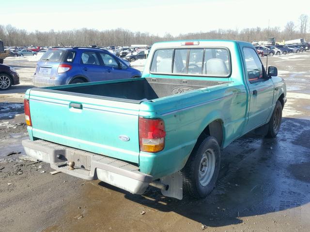 1FTCR10AXPPB41676 - 1993 FORD RANGER TEAL photo 4