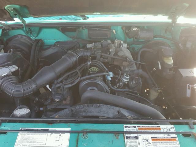 1FTCR10AXPPB41676 - 1993 FORD RANGER TEAL photo 7