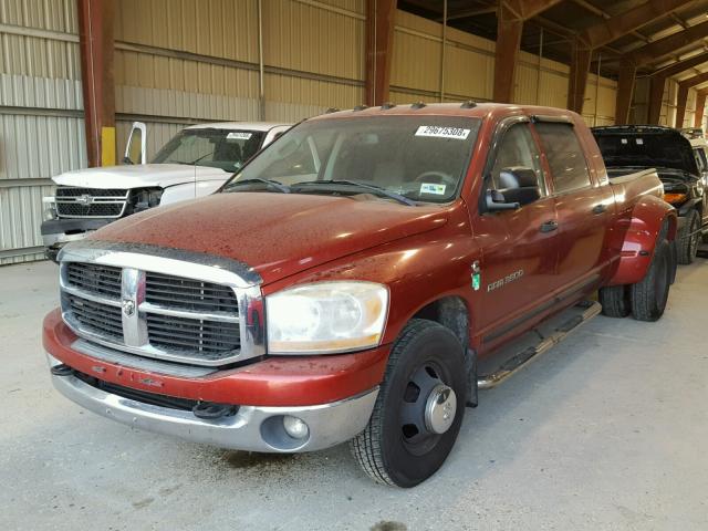 3D7ML49C46G233533 - 2006 DODGE RAM 3500 RED photo 2