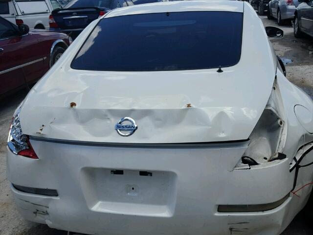 JN1AZ34D86M302407 - 2006 NISSAN 350Z COUPE WHITE photo 6