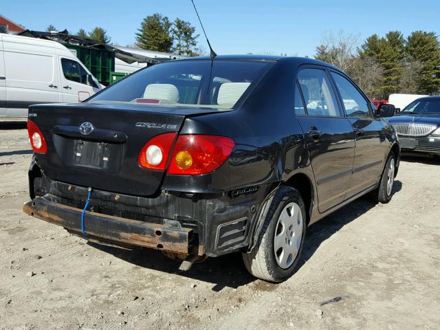 2T1BR32E84C249456 - 2004 TOYOTA COROLLA S BLACK photo 4