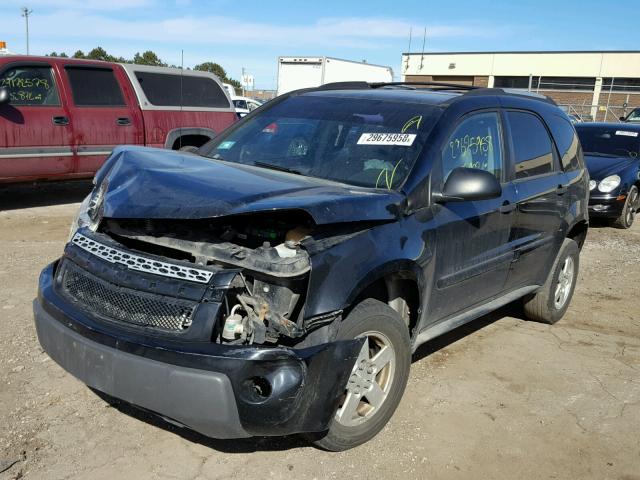 2CNDL13F256047877 - 2005 CHEVROLET EQUINOX LS BLACK photo 2