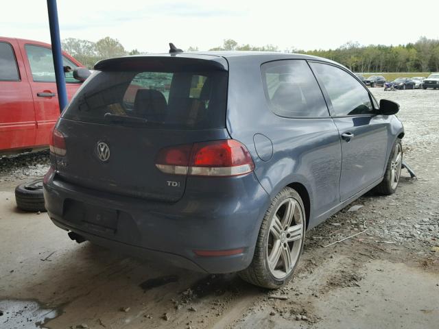 WVWMM7AJ0BW283893 - 2011 VOLKSWAGEN GOLF BLUE photo 4