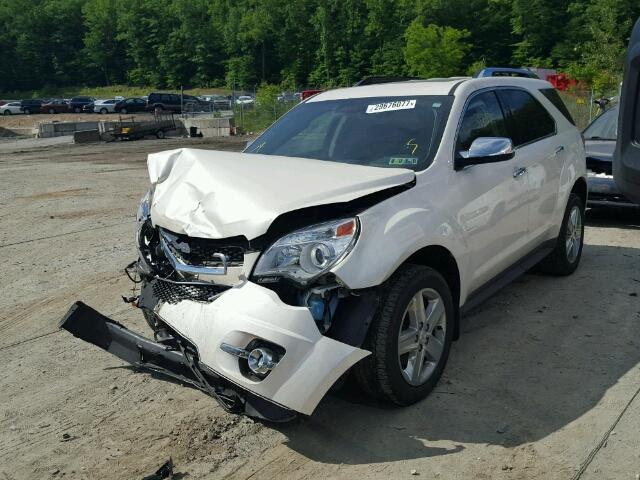 1GNFLHEK1FZ110562 - 2015 CHEVROLET EQUINOX LT WHITE photo 2