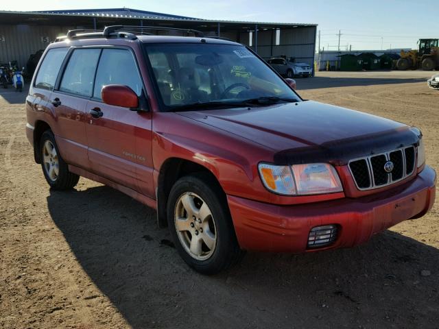 JF1SF65672H707310 - 2002 SUBARU FORESTER S MAROON photo 1