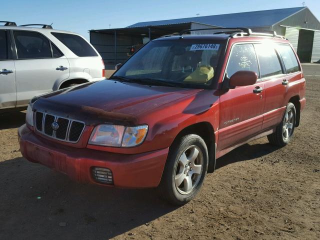 JF1SF65672H707310 - 2002 SUBARU FORESTER S MAROON photo 2