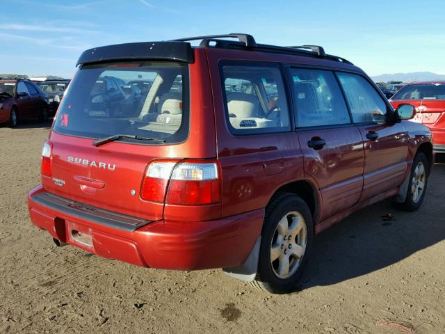 JF1SF65672H707310 - 2002 SUBARU FORESTER S MAROON photo 4