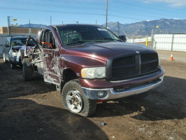3D7KU28D04G158653 - 2004 DODGE RAM 2500 S MAROON photo 1