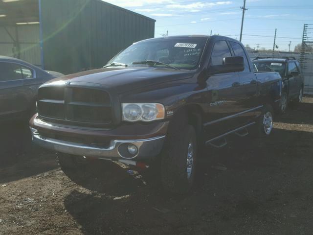 3D7KU28D04G158653 - 2004 DODGE RAM 2500 S MAROON photo 2