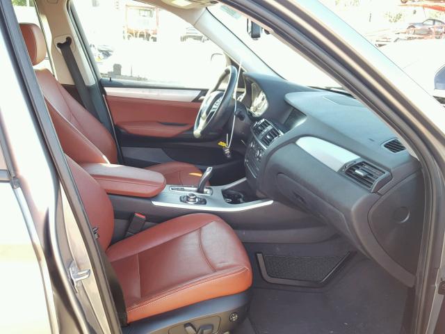 5UXWX7C56DL981959 - 2013 BMW X3 XDRIVE3 SILVER photo 5