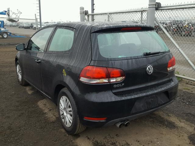 WVWBB7AJ6AW281402 - 2010 VOLKSWAGEN GOLF 黑色 照片 3