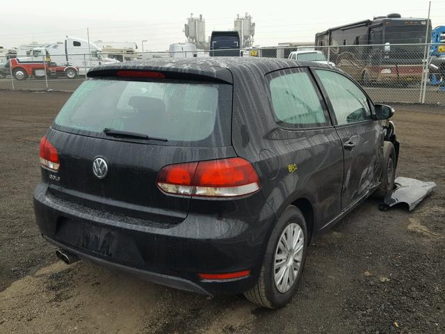 WVWBB7AJ6AW281402 - 2010 VOLKSWAGEN GOLF BLACK photo 4