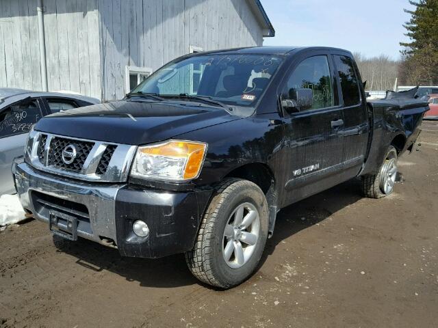 1N6AA0CC9AN318630 - 2010 NISSAN TITAN XE BLACK photo 2