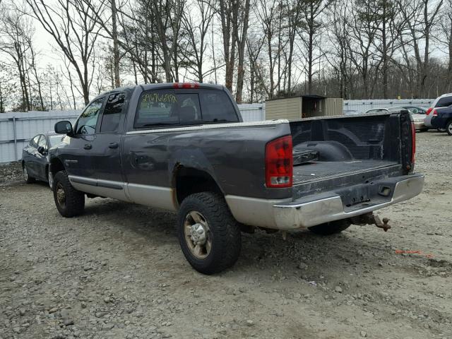 3D7KU28D73G739968 - 2003 DODGE RAM 2500 S GRAY photo 3