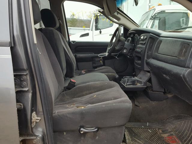 3D7KU28D73G739968 - 2003 DODGE RAM 2500 S GRAY photo 5