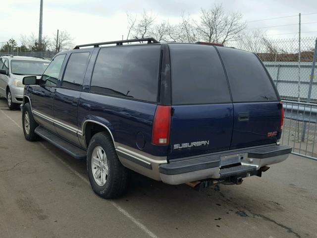 3GKFK16R0XG541012 - 1999 GMC SUBURBAN K BLUE photo 3