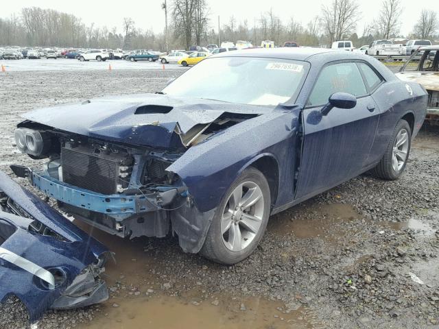 2C3CDZAG2FH849945 - 2015 DODGE CHALLENGER BLUE photo 2