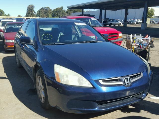 1HGCM665X4A044256 - 2004 HONDA ACCORD EX BLUE photo 1