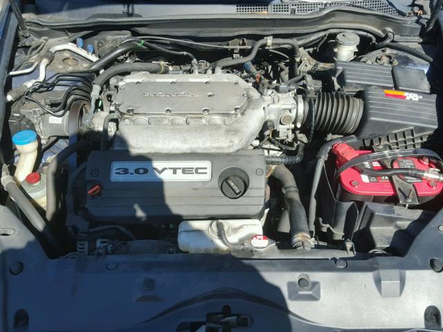 1HGCM665X4A044256 - 2004 HONDA ACCORD EX BLUE photo 7