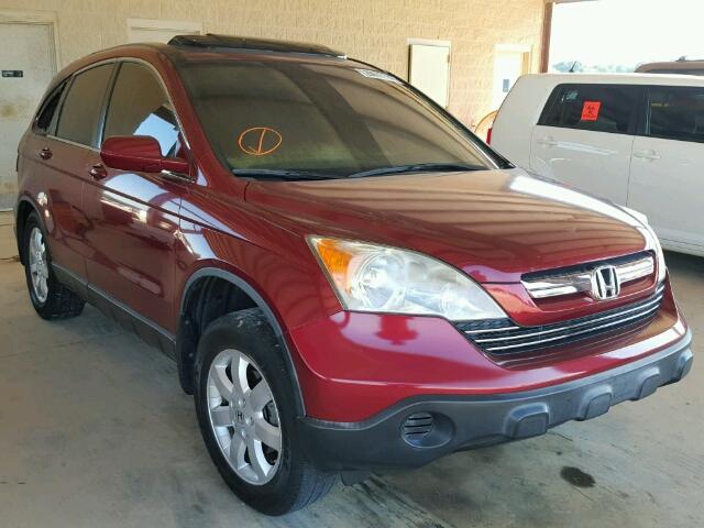 JHLRE38767C047153 - 2007 HONDA CR-V EXL RED photo 1