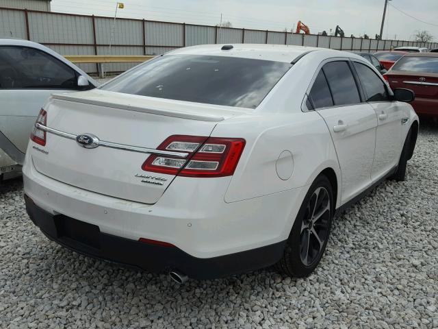 1FAHP2F80FG155323 - 2015 FORD TAURUS LIM WHITE photo 4