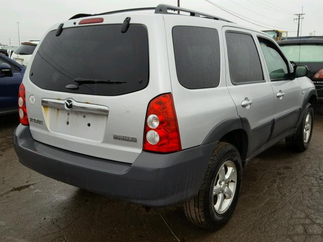 4F2YZ02ZX6KM01962 - 2006 MAZDA TRIBUTE I SILVER photo 4