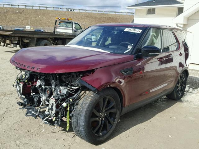 SALRHBBV5HA020831 - 2017 LAND ROVER DISCOVERY RED photo 2