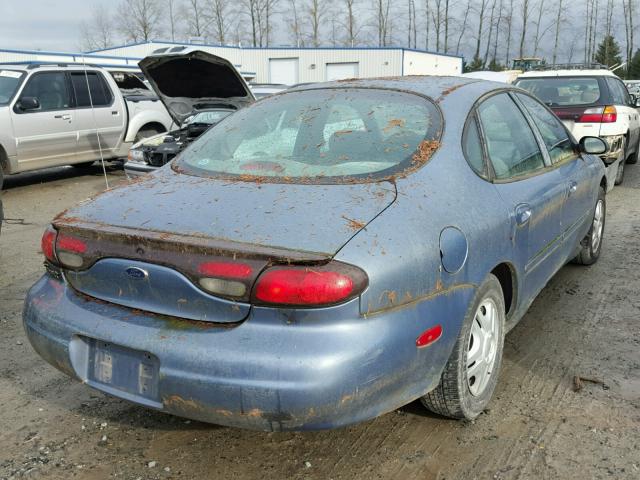 1FAFP52U4XG275686 - 1999 FORD TAURUS LX BLUE photo 4