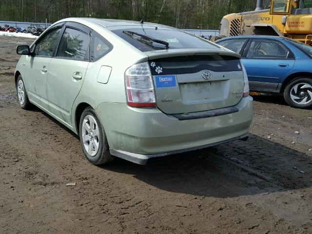 JTDKB20U287803848 - 2008 TOYOTA PRIUS GREEN photo 3