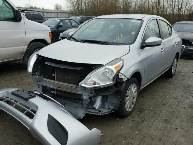 3N1CN7AP9GL897998 - 2016 NISSAN VERSA S SILVER photo 2