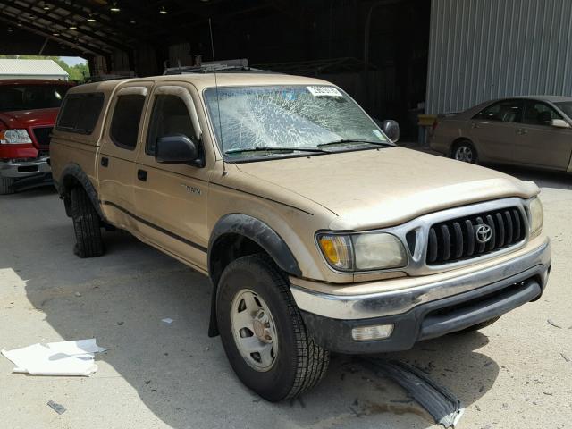 5TEHN72N11Z834446 - 2001 TOYOTA TACOMA DOU TAN photo 1