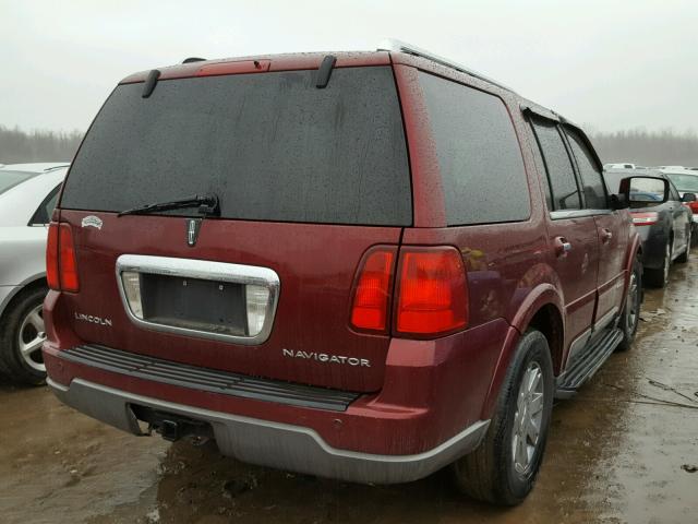 5LMFU28R44LJ19941 - 2004 LINCOLN NAVIGATOR MAROON photo 4