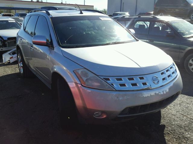 JN8AZ08TX4W206457 - 2004 NISSAN MURANO SL SILVER photo 1