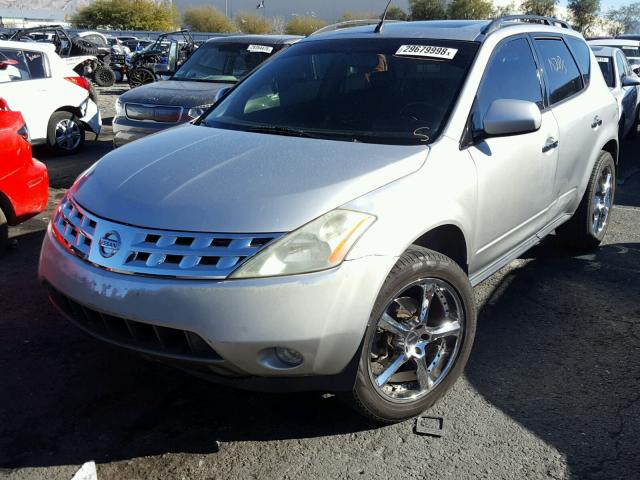 JN8AZ08TX4W206457 - 2004 NISSAN MURANO SL SILVER photo 2