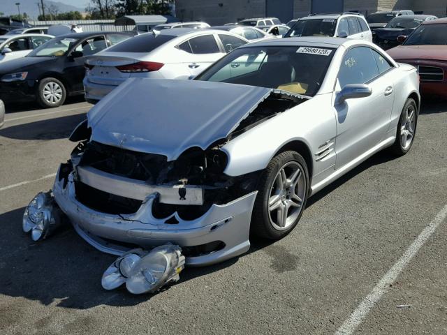 WDBSK75F76F114932 - 2006 MERCEDES-BENZ SL 500 SILVER photo 2