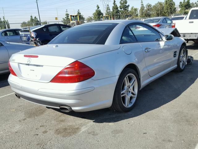 WDBSK75F76F114932 - 2006 MERCEDES-BENZ SL 500 SILVER photo 4