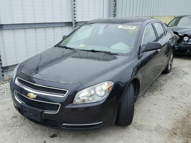 1G1ZC5E09CF115405 - 2012 CHEVROLET MALIBU 1LT BLACK photo 2