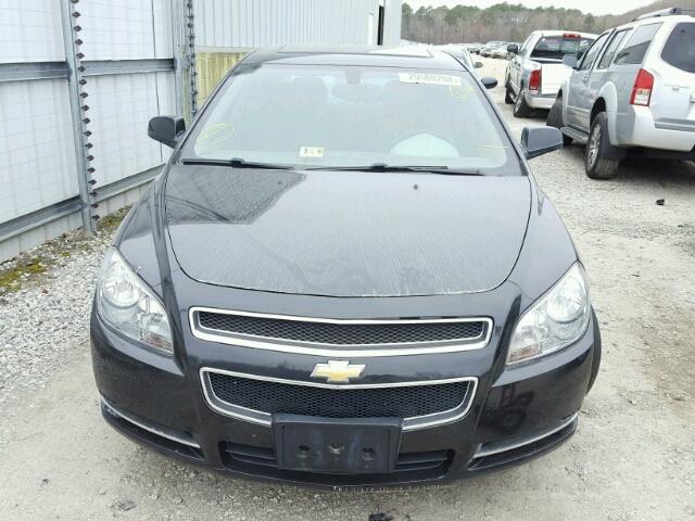 1G1ZC5E09CF115405 - 2012 CHEVROLET MALIBU 1LT BLACK photo 9