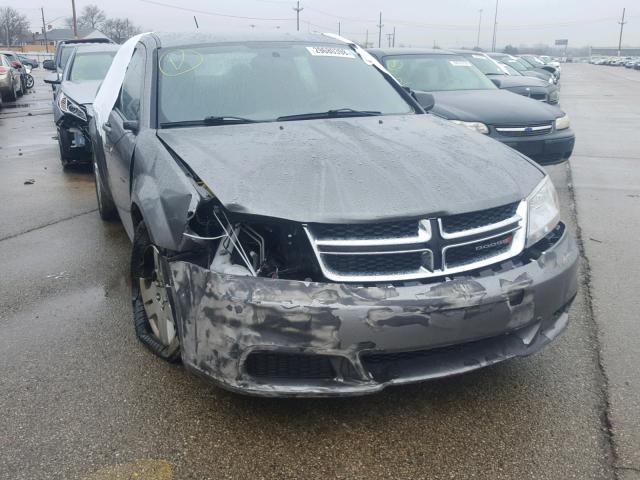 1C3CDZAB8DN677364 - 2013 DODGE AVENGER SE GRAY photo 9