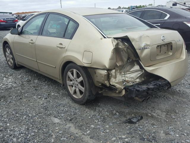 1N4BA41E54C866259 - 2004 NISSAN MAXIMA SE GOLD photo 3