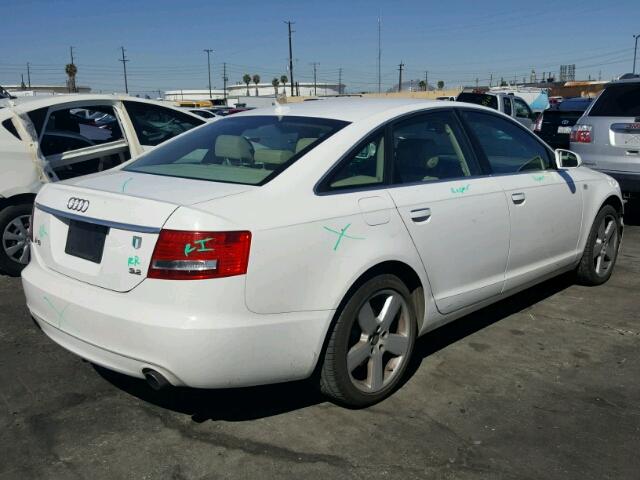 WAUAH74F28N133147 - 2008 AUDI A6 3.2 WHITE photo 4