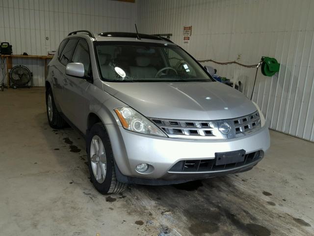 JN8AZ08W44W315782 - 2004 NISSAN MURANO SL SILVER photo 1