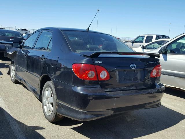 2T1BR32E27C823702 - 2007 TOYOTA COROLLA CE BLACK photo 3